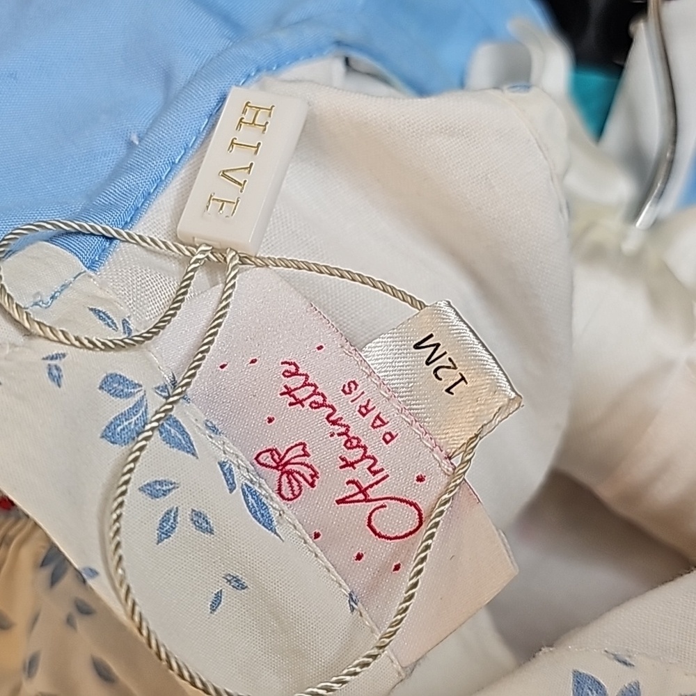 Antoinette Paris Blue Floral Formal Dress -12 Months - Birthday Dress!! - Picture 5 of 5